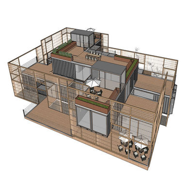 20ft o 40ft Valore di isolamento elevato Resistente al terremoto SIP Panel House Shell Package