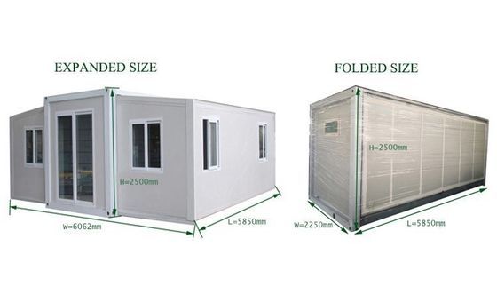 Moderno design Strutture in acciaio da 20 ft Prefabbricate Modulare abitabili pieghevoli da Weifang