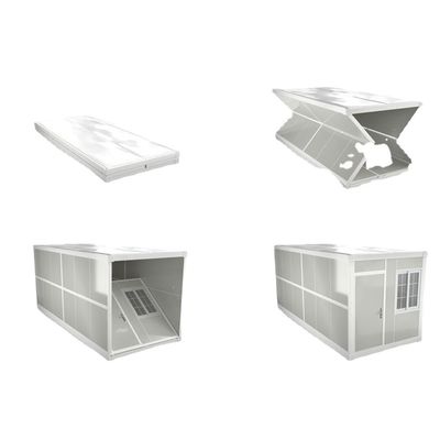 Casa di lusso in acciaio leggero prefabbricata personalizzabile con finestra scorrevole in PVC