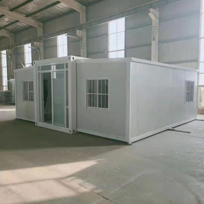 Casa di container pieghevole espandibile con finestra scorrevole in PVC e pavimento in cartone MGO da 18 mm