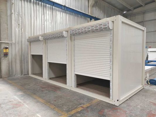 Container per case mobili con design pieghevole e accessori leggeri
