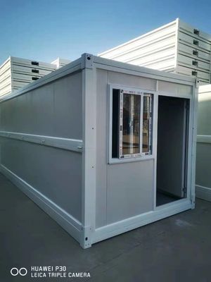 Casa di contenitori pieghevole da 20 piedi facile da assemblare con bagno e telaio in acciaio galvanizzato