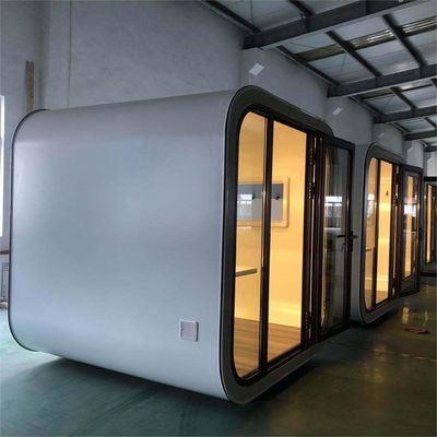 Hotel Indoor Apple Cabin Office Pod Garden Office Container House con struttura in acciaio leggero