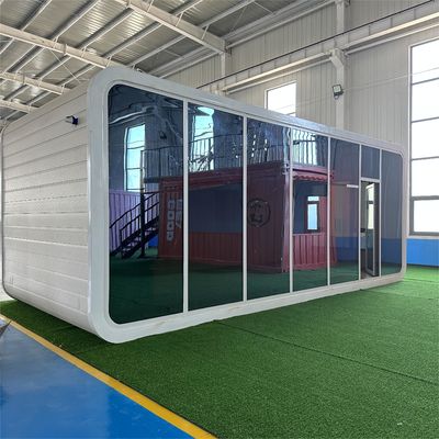 Hotel Indoor Apple Cabin Office Pod Garden Office Container House con struttura in acciaio leggero
