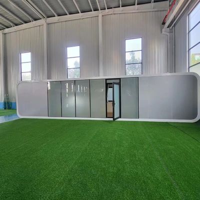 Hotel Indoor Apple Cabin Office Pod Garden Office Container House con struttura in acciaio leggero