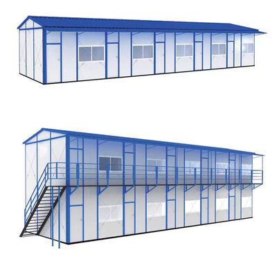 Moderna struttura in acciaio leggero di tipo K Casa prefabbricata con finestra scorrevole in PVC
