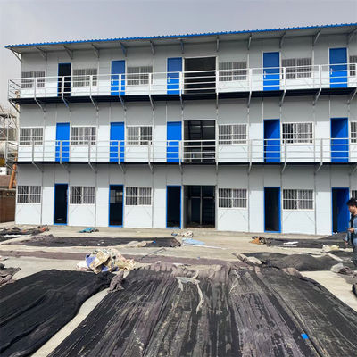 Moderna struttura in acciaio leggero di tipo K Casa prefabbricata con finestra scorrevole in PVC