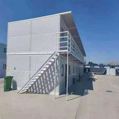 Casa prefabbricata a contenitori pieghevoli Casa di contenitori di lusso in acciaio per uffici