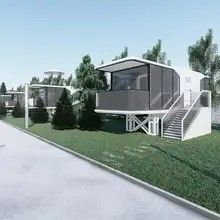 Fat Pack Container House per la moderna capsula spaziale Hangfa