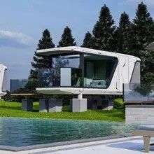 Fat Pack Container House per la moderna capsula spaziale Hangfa
