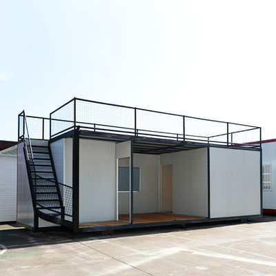 Casa di contenitori modulare prefabbricata con pavimento in cartone MGO da 18 mm e telaio in acciaio galvanizzato