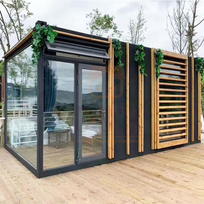 Casa di contenitori modulare prefabbricata con pavimento in cartone MGO da 18 mm e telaio in acciaio galvanizzato