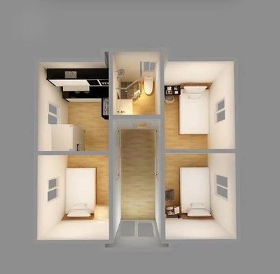 Casa prefabbricata per costruzione di edifici pieghevoli espandibili da 20 piedi a 40 piedi