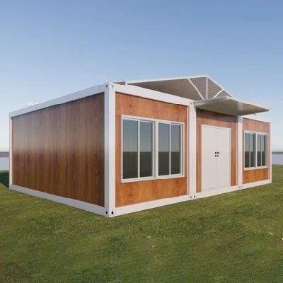Porta in acciaio prefabbricata Mini Luxury Container House per 20/40FT Portable Mobile Espandibile