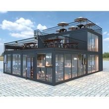 Moderno stile di design Casa di container all'aperto con struttura in acciaio e pannello sandwich EPS