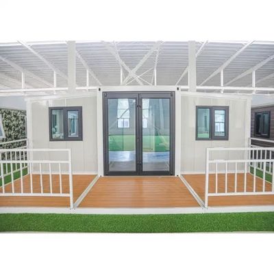 Casa di contenitori modulare prefabbricata standard da 20 piedi/40 piedi per la costruzione di magazzini per laboratori