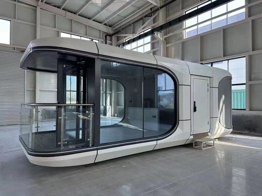 Casa prefabbricata in acciaio leggero Portatile Prefabbricata Luxury Space Capsule Container