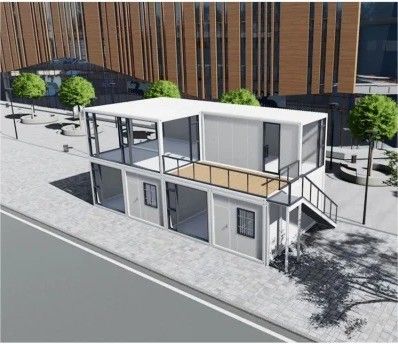 Home Office Tecnologia Container house con struttura in acciaio