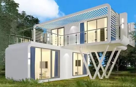 Casa di container di lusso in acciaio dimensioni personalizzate per Apple Warehouse multifunzionale