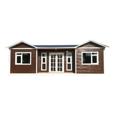 Porta in acciaio casa mobile casa modulare contenitore prefabbricato con muro tenda di vetro