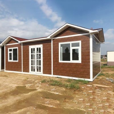 Porta in acciaio casa mobile casa modulare contenitore prefabbricato con muro tenda di vetro