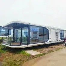 Casa prefabbricata di lusso Fat Pack Container Casa per capsula spaziale solare