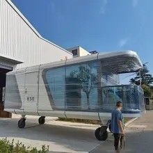 Casa prefabbricata di lusso Fat Pack Container Casa per capsula spaziale solare