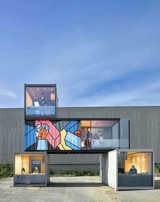 Container prefabbricati staccabili Case per uffici Hotel Giardino Living Container House
