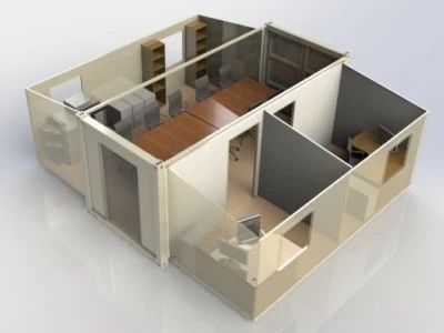 Struttura esterna in acciaio Casa di container di lusso con tetto pieghevole pieghevole