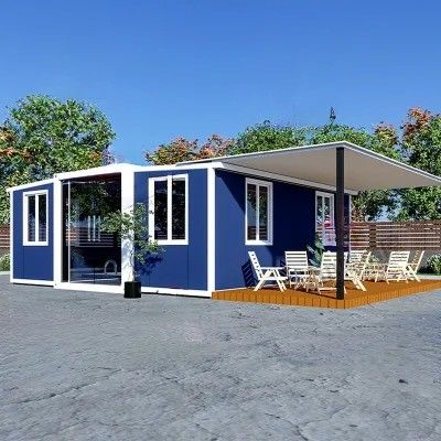 Casa prefabbricata di lusso pieghevole di 20 piedi a colori personalizzati