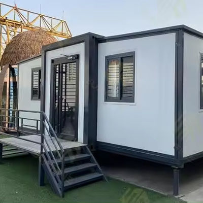 Casa in contenitore di legno espandibile con buona quantità per la camera da letto