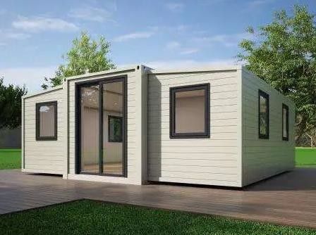 Casa in contenitore di legno espandibile con buona quantità per la camera da letto