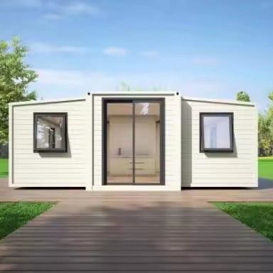 Casa in contenitore di legno espandibile con buona quantità per la camera da letto