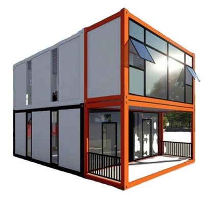 Case in container a due piani su misura con design impermeabile e caratteristiche smontabili