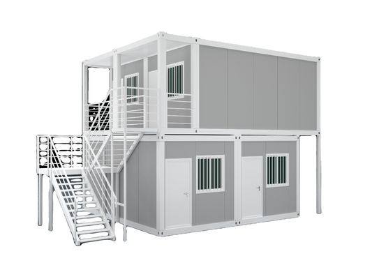 Case prefabbricate in bianco / grigio / nero