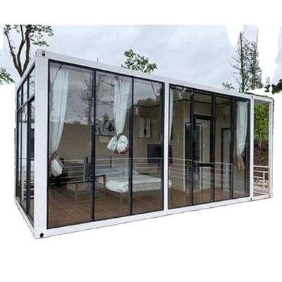 Moderna casa prefabbricata con contenitore piatto per vivere in stile moderno