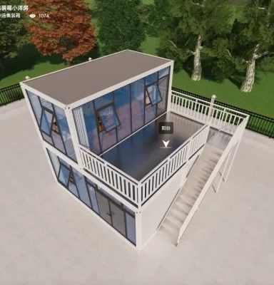Casa prefabbricata per container di spedizione modificata e casa portabile per container multifunzione