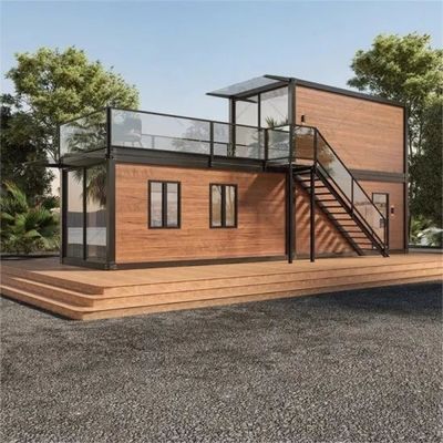 Moderna struttura in acciaio di design casa contenitore per colore personalizzato abitazione Prefab