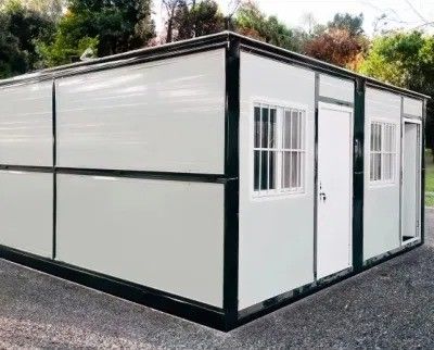 Moderno stile di progettazione casette porta contenitori mobile pieghevoli con porta in acciaio