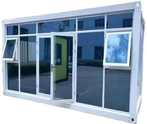 Contenitore a confezione piatta Porta in acciaio staccabile Ufficio Mobile Modulare Parete in vetro Mini Home
